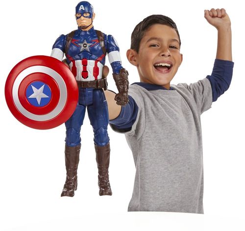 הנוקמים - דמות קפטן אמריקה עם מגן  - Hasbro Marvel Ages