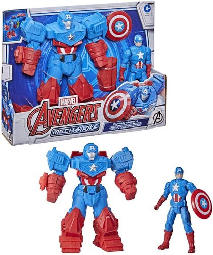 נוקמים סטריק דמות קפטן אמריקה - AVENGERS  MECH  STRIKKE