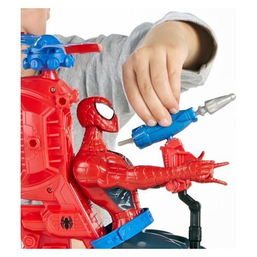 ספיידרמן - דמות ספיידרמן שחור עם הליקופטר SPIDERMAN