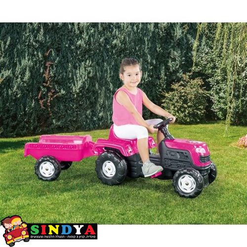 דולו - טרקטור פידלים עם עגלה UNICORN יוניקורן 2508 - DOLU