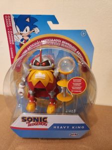 סוניק - בובת מטאל אדום אפור  10 ס"מ - SONIC THE HEDGEHOG MINI HEAVY KING