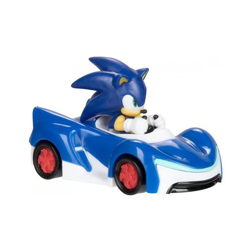 דמות סוניק עם רכב כחול  קנה מידה 1/64 -SONIC
