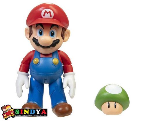 SUPER MARIO  - סופר מריו דמות מריו עם פטרייה אחת 40675