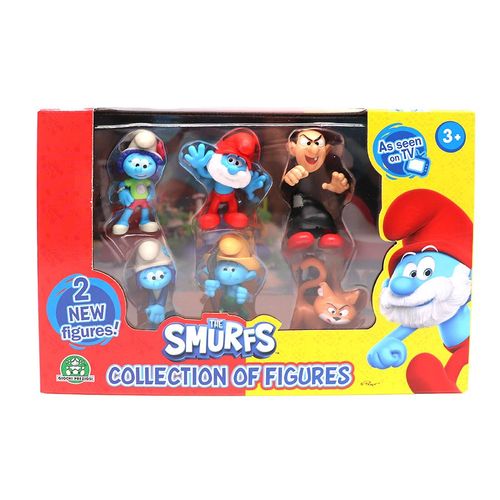 דרדסים - מולטיפק בובות דרדסים 6 דמויות - SMURFS