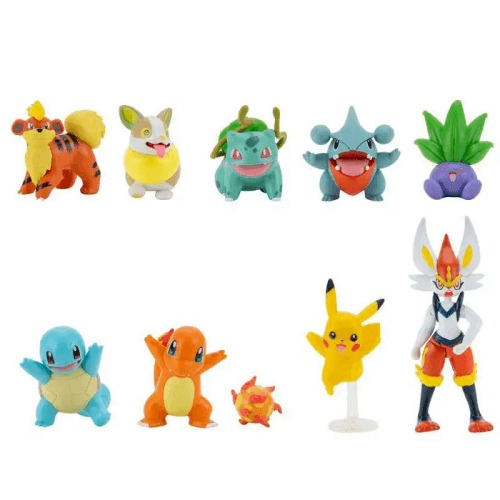פוקימון - מארז גדול 10 דמויות פוקימון - POKEMON BATTLE REDY