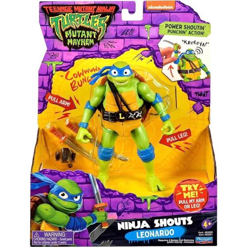 צבי הנינג'ה - דמות ליונרדו - NINJA SHOUTS LEONARDO