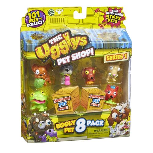 מארז 8 דמויות זבלונים  - The Ugglys Pet Shop