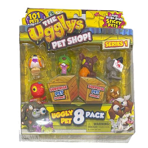 מארז 8 דמויות זבלונים  - The Ugglys Pet Shop