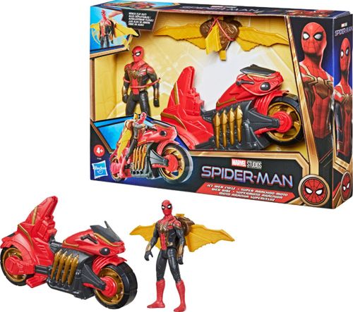 ספיידרמן - דמות ספיידרמן שחור עם אופנוע - SPIDERMAN