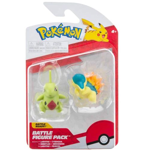 פוקימון - דמות לרביטר וסינדקוויל - POKEMON LARVITAR + CYNDAQUIL