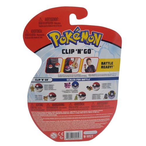 פוקימון - פוכדור ודמות פיקאצ'ו - POKEMON PIKACHU WAVE 9 CLIP N GO