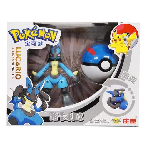 פוקימון - פוכדור ודמות לוקריו - POKEMON LUCARIO