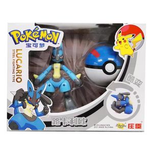 פוקימון - פוכדור ודמות לוקריו - POKEMON LUCARIO