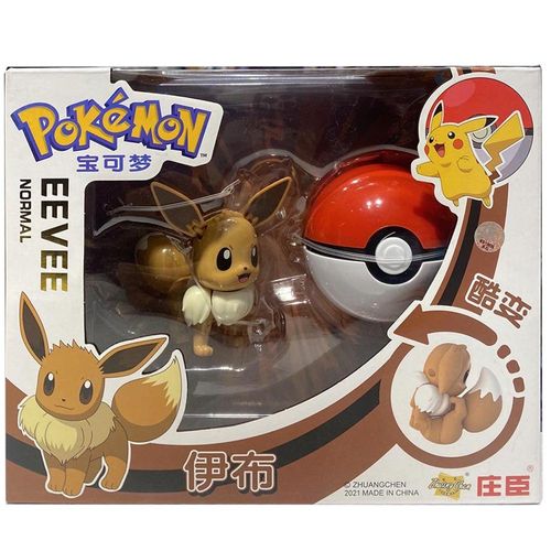 פוקימון - פוכדור ודמות איווי POKEMON EEVEE
