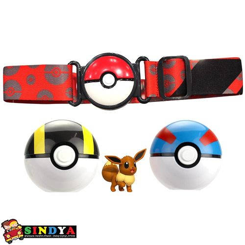 פוקימון שני פוכדור , חגורה ודמות איווי - POKEMON