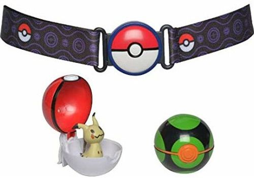 פוקימון שני פוכדור , חגורה ודמות מימיקיו - POKEMON