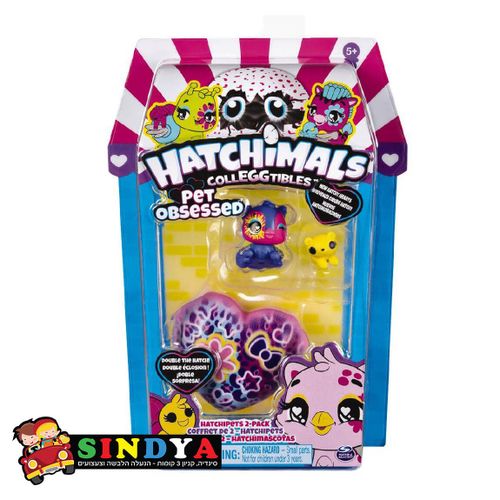 מארז של 2 יחידות קולגטיבל ו-2 חיות מחמד -  Hatchimals CollEGGtibles HatchiPets