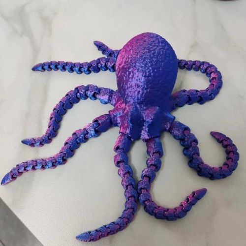 דמות תמנון 3D מודפס בתלת מימד