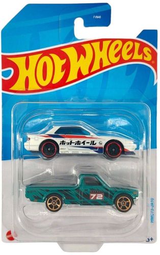 הוט ווילס - מארז 2 מכוניות מירוץ קנה מידה  1:64 - HOT WHEELS