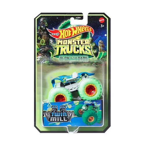 הוט ווילס - מאנסטר טראק כחול זוהר בחושך - Hot Wheels HCB52