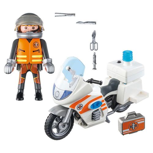 פליימוביל-  אופנוע אמבולנס - PLAYMOBIL 70051