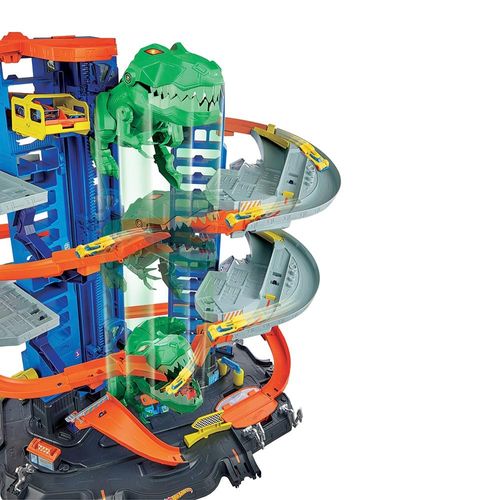 הוט ווילס - חניון מכוניות ענק עם טי רקס - HOT WHEELS GJL14