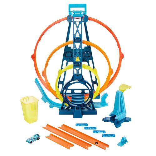 הוט ווילס - מסלול להרכבה עם 3 לופים - HOT WHEELS GLC96