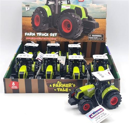 טרקטור ירוק חקלאות אורות וצלילים - SHIRAN TOYS 55023