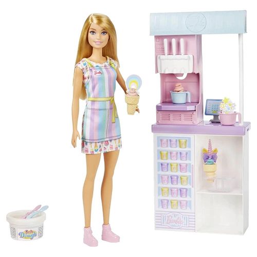 ברבי - מארז גלידרייה כולל בצק Barbie