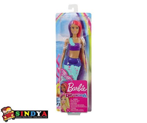 ברבי - בת הים GJK07 - תכלת - BARBIE