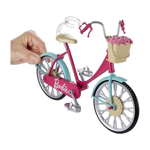 ברבי - אופניים עם סל פרחים - Barbie DVX55