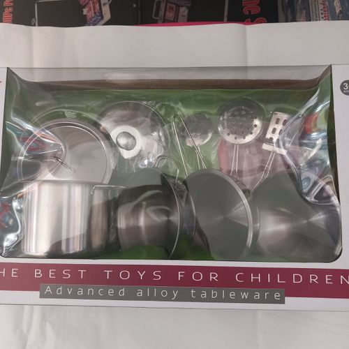 כלי מטבח כיריים מתכת 11 חלקים 55548