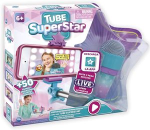 סטנד סלפי עם מיקרופון מותאם עם כבל - TUBE SUPERSTAR