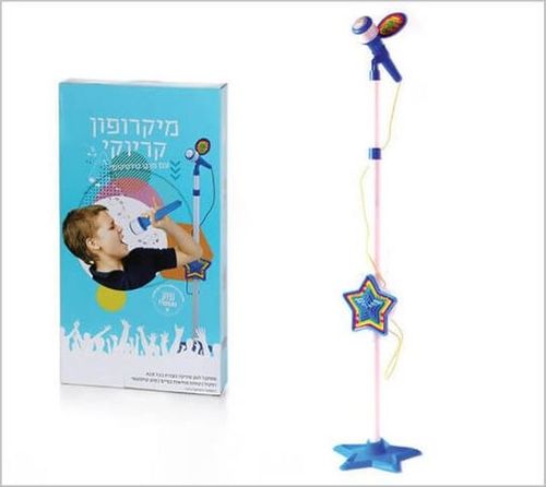 מיקרופון עמוד כחול בקופסה