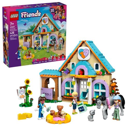 לגו חברות - מרפאה וטרינרית לסוסים וחיות מחמד - LEGO FRIENDS 42651