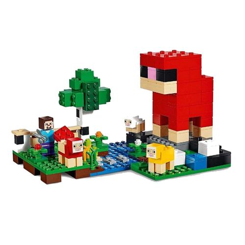 לגו - מיינקראפט חוות הצמר  - LEGO MINECRAFT THE WOOL FARM 21153