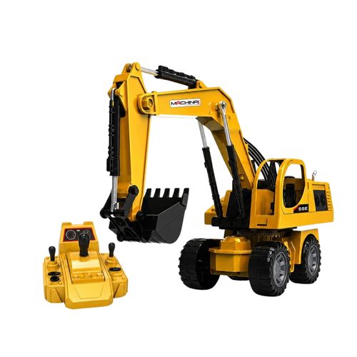 מחפרון ענק  1:12 עם יחידת שליטה 5 ערוצים - MACHINA MEGA DIGGER
