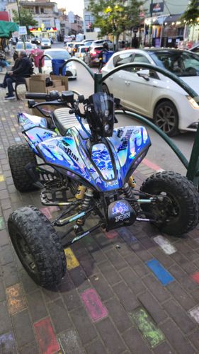 סט מדבקות ניקל נצנץ בעיצוב אישי DESIGN 2 לטרקטורון חשמלי - Tomride 400/500
