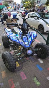 סט מדבקות ניקל נצנץ בעיצוב אישי DESIGN 2 לטרקטורון חשמלי - Tomride 400/500