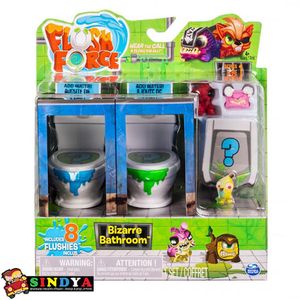 קקרים אריזת 8 דמויות ושני שירותים - FLUSH FORCE