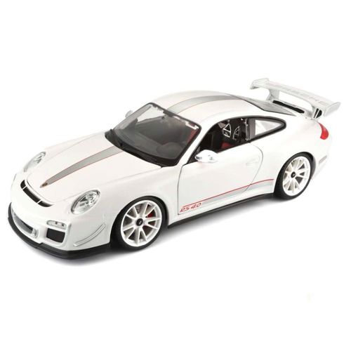 דגם מכונית פורשה גי טי 3 אר אס - Bburago Porsche 911 GT3 RS 4.0 White 1:18