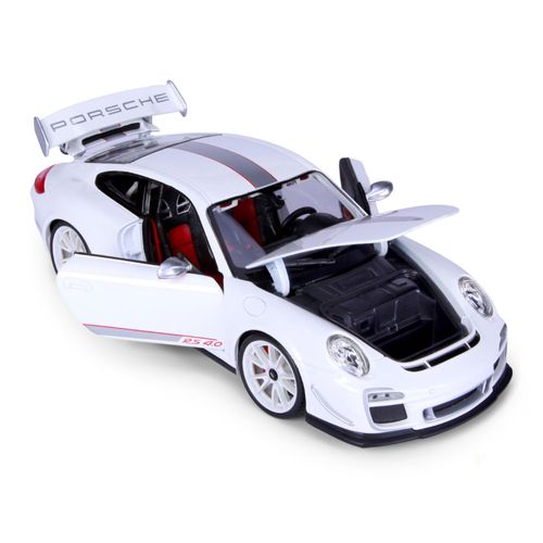 דגם מכונית פורשה גי טי 3 אר אס - Bburago Porsche 911 GT3 RS 4.0 White 1:18