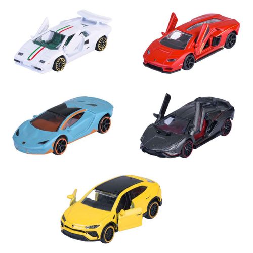 מארז 5 מכוניות מייג'ורט  למבורגיני  שונים - 1:64 MAJORETTE Lamborghini Set 5 pieces