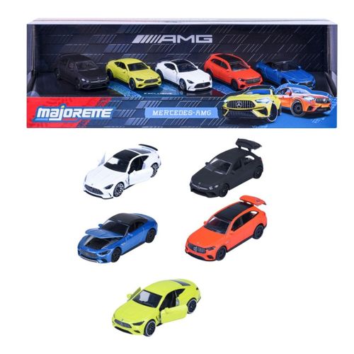 מארז 5 מכוניות מייג'ורט מרצדס AMG שונים  1:64- MAJORETTE MERCEDES AMG