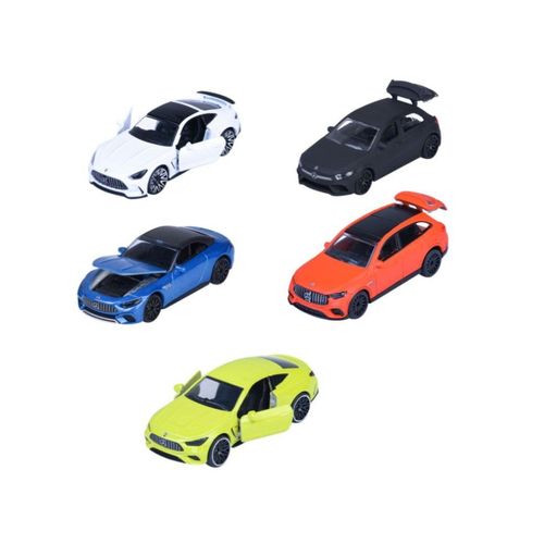 מארז 5 מכוניות מייג'ורט מרצדס AMG שונים  1:64- MAJORETTE MERCEDES AMG