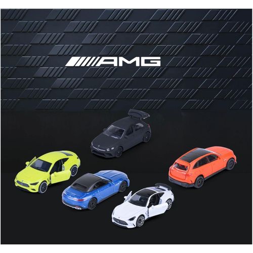 מארז 5 מכוניות מייג'ורט מרצדס AMG שונים  1:64- MAJORETTE MERCEDES AMG