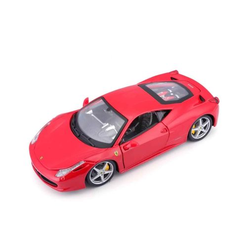 דגם מכונית פרארי ספורט אדומה - Bburago Ferrari 458 Italia 1:24