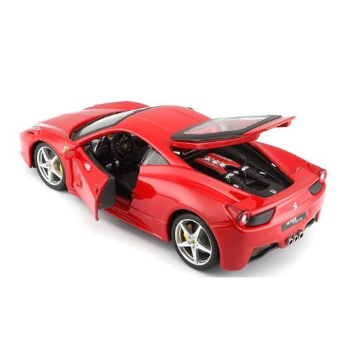 דגם מכונית פרארי ספורט אדומה - Bburago Ferrari 458 Italia 1:24