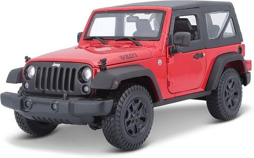 מאיסטו - ג'יפ  רנגלר אדום - MAISTO 2014 JEEP WRANGLER   1:18