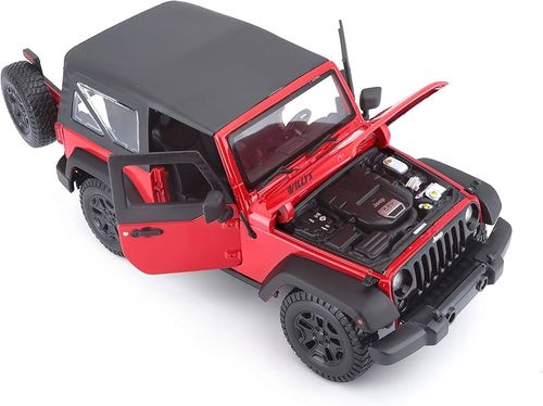 מאיסטו - ג'יפ  רנגלר אדום - MAISTO 2014 JEEP WRANGLER   1:18